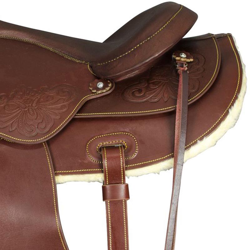 Westernsattel lakota gefettet leder rund skirt - 4869