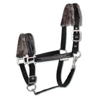 ELEGANTER WEICHER HALTER MIT GLITZER SATINFASER