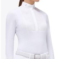 WETTBEWERB HEMD CAVALLERIA TOSCANA PLEATED JERSEY DAMEN - 9555