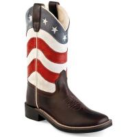 WESTERN JUNIOR und DAMEN STIEFEL FLAG USA OLD WEST