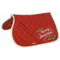 ENGLISCHE SCHABRACKE MIT WEIHNACHTSSTICKEREI XMAS-Linie