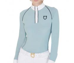 WETTKAMPF-POLOSHIRT EQUESTRO LANGARM DAMEN - 9855