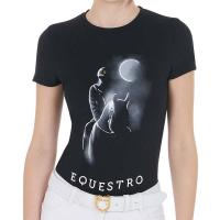 EQUESTRO T-SHIRT DAMEN MIT RELIEF-PRINT