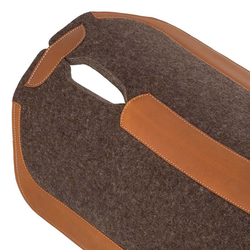 Pool's Westernschabracke aus Filz mit Leder - 5073