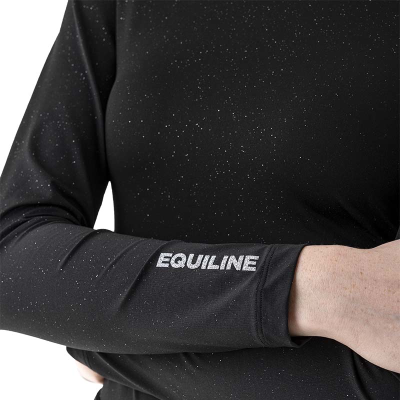 Equiline damen second skin glitzer trainingshirt modell gargeng - 9220