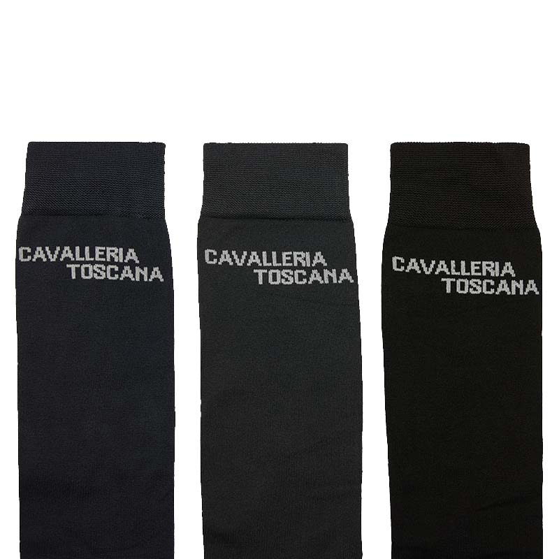 Set mit 3 Paaren Unisex-Reitsocken Cavalleria Toscana Jacquard - 9617