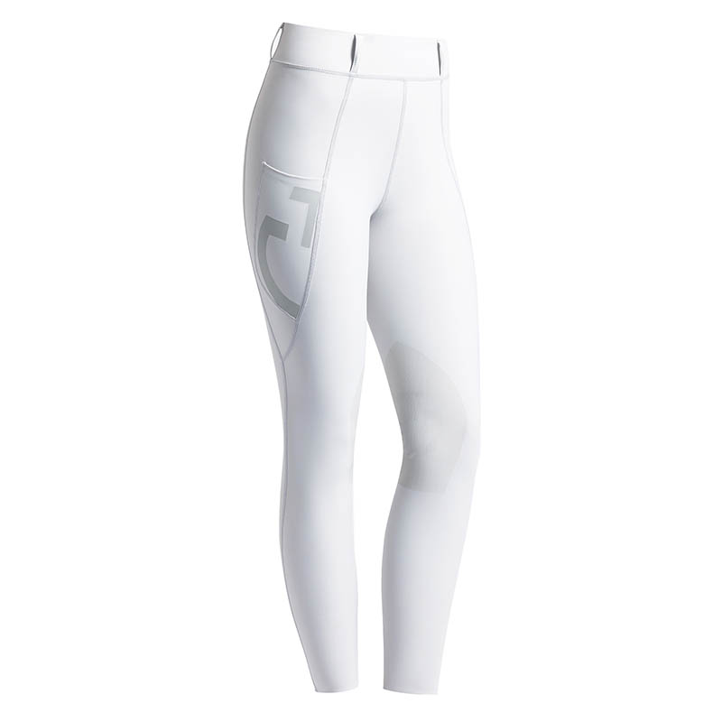 Cavalleria Toscana Damen Jersey Leggings mit Gürtelschlaufen
