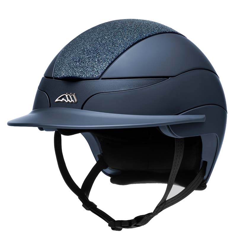 Equiline XANTO Reithelm mit Swarovski-platte und Logo - Standardvisier - 3241