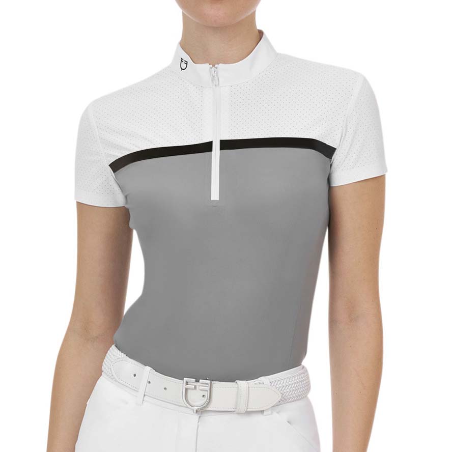 Equestro Ridertechnology Damen Wettbewerbspolo aus Perforiertem Stoff - 9931