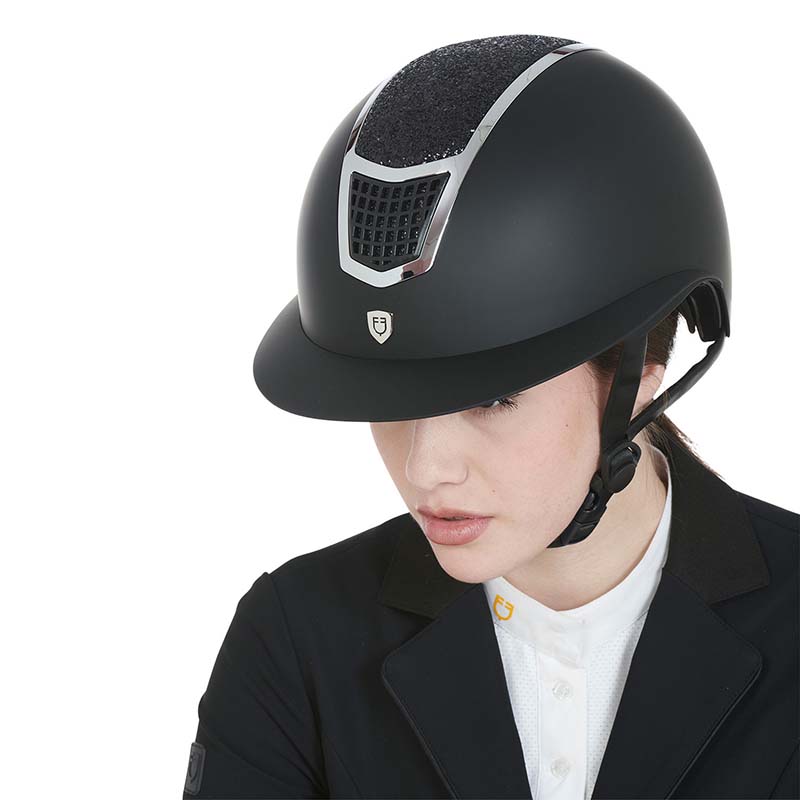 Equestro Eclipse Stone Matt Reithelm mit breitem Visier - 2102