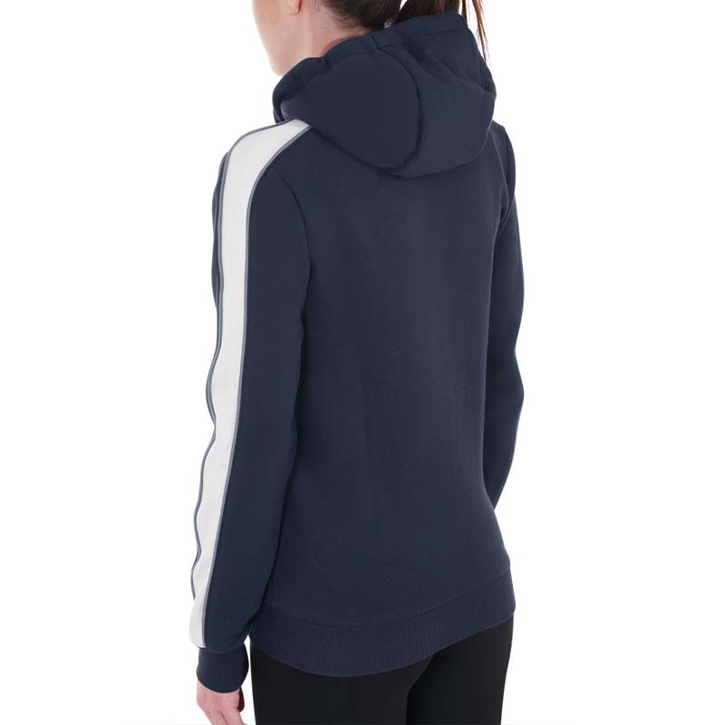 Equestro Damen-Kapuzenpullover aus Baumwoll-Fleece - 9740