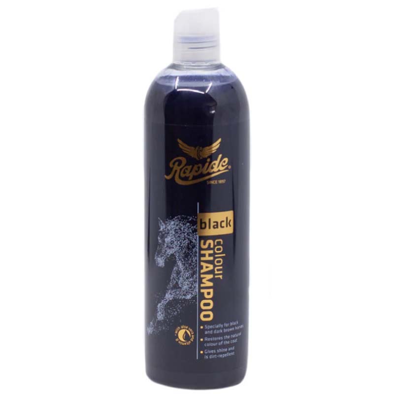 Spezielles Shampoo für Rappen - Rapide Black Horse Shampoo
