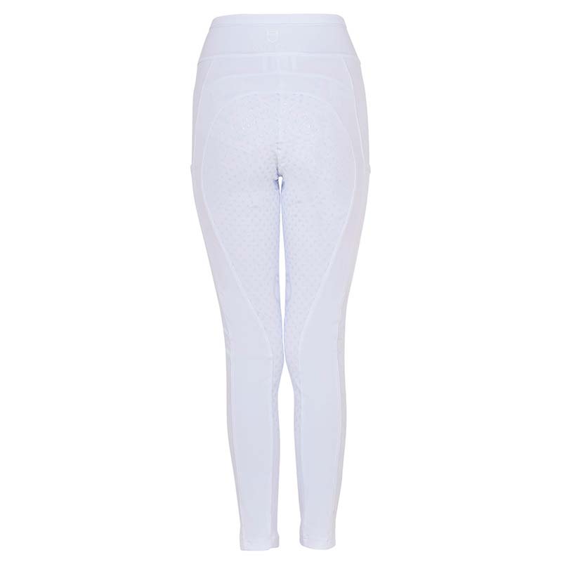 Equestro Sommer Reitleggings für Mädchen Full Grip - perforiertes Bein-Detail - 9788