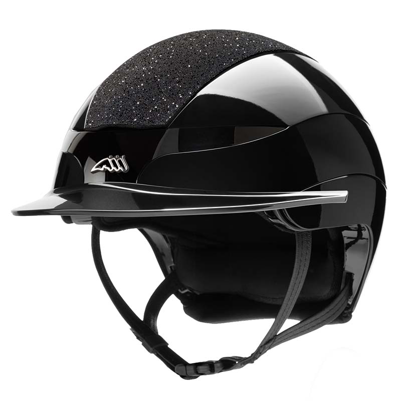 Equiline XANTO Reithelm mit Swarovski-platte und Logo - Standardvisier - 3241